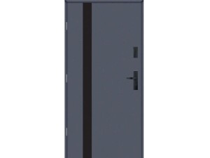 Drzwi zewnętrzne KMT Stal 54 Plus Aplikacja Glass 2B