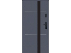 Drzwi zewnętrzne KMT Stal 54 Plus Aplikacja Glass 3