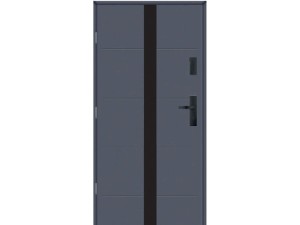 Drzwi zewnętrzne KMT Stal 54 Plus Aplikacja Glass 3A