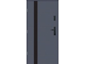 Drzwi zewnętrzne KMT Stal 54 Plus Aplikacja Glass 3B