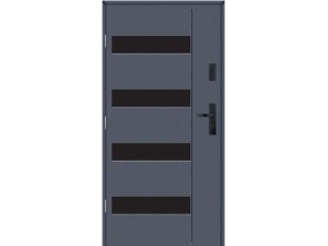 Drzwi zewnętrzne KMT Stal 54 Plus Aplikacja Glass 4