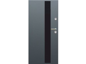 Drzwi wejściowe Delta Magnum 68KL Gładkie Aplikacja Lacobel L1