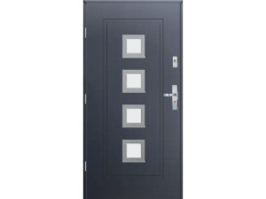 Drzwi zewnętrzne KMT Stal 75 Plus Silver 10s4