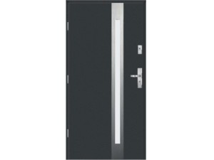Drzwi zewnętrzne KMT Stal 75 Plus Silver 11s3