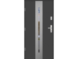 Drzwi zewnętrzne KMT Stal 75 Plus Silver 11s8