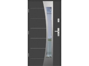 Drzwi zewnętrzne KMT Stal 75 Plus Silver 13s4