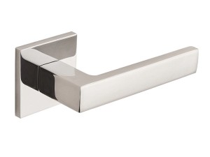 Klamka wewnętrzna Roothkin Santos Slim QR16 - rozeta kwadratowa, chrom