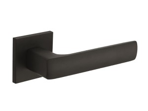 Klamka wewnętrzna Roothkin Manuel Slim QR16 - rozeta kwadratowa, czarny matowy