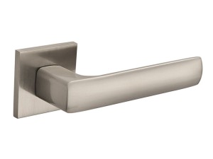 Klamka wewnętrzna Roothkin Manuel Slim QR16 - rozeta kwadratowa, nikiel satyna