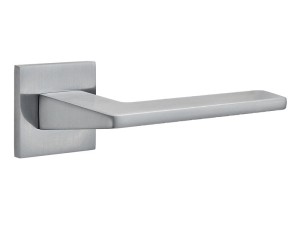 Klamka wewnętrzna Roothkin Fidel Slim QR16 - rozeta kwadratowa, chrom satyna