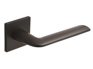 Klamka wewnętrzna Roothkin Filipe Slim QR16 - rozeta kwadratowa, czarny matowy