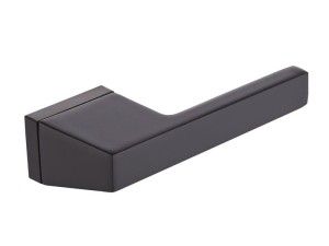 Klamka wewnętrzna Roothkin Mauro QR16 - rozeta kwadratowa, czarny matowy