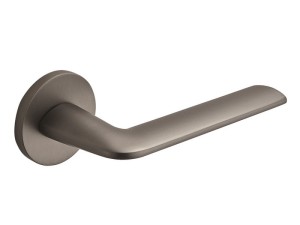 Klamka wewnętrzna Roothkin Stina Slim R17 - rozeta okrągła, grafit szczotkowany