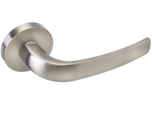 Klamka wewnętrzna Roothkin Luna R9 - rozeta okrągła, nikiel satyna