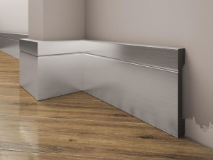 Listwa przypodłogowa, cokół Creativa LPC-20a kolor aluminium