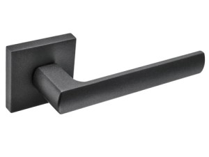 Klamka wewnętrzna Roothkin HUGO QR14 - rozeta kwadratowa, grafit struktura