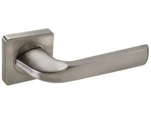 Klamka wewnętrzna Roothkin ELOY QR9 - rozeta kwadratowa, nikiel satyna